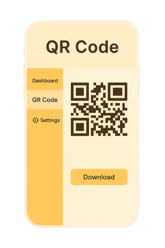 გამოიყენე QR კოდი მენიუს სანახავად